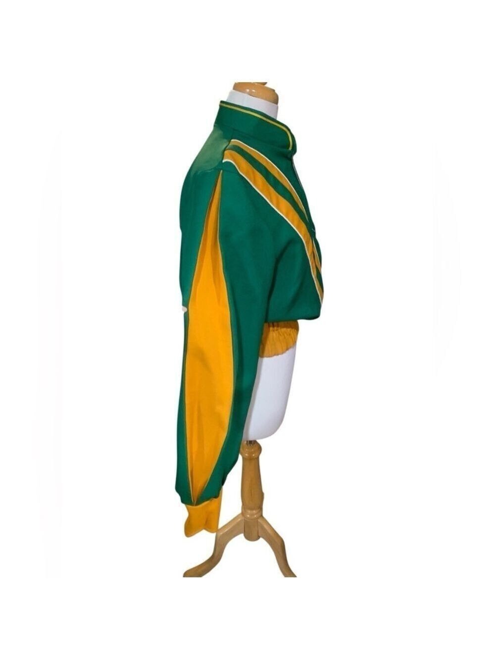 Vintage 70’s green and gold long sleeved pull over band jacket size M - Picture 2 of 7